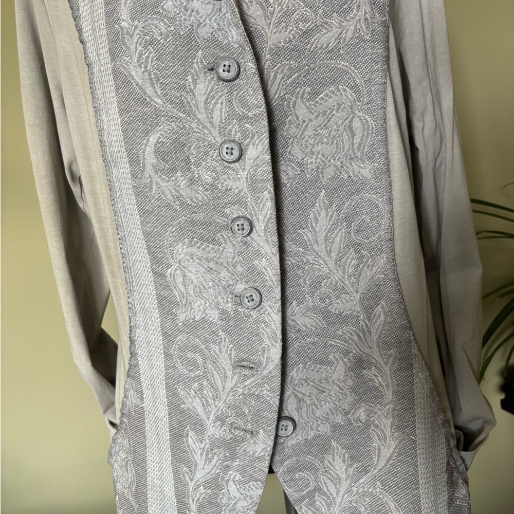 Rundholz  Gray Patterned Button-Up Jacket - Picture 2 of 7